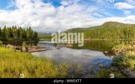 Paysage nature Panorama en Nord-trondelag Norvège Namsskogan,, Banque D'Images