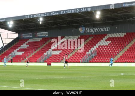 Exeter City FC v Cheltenham Town FC à St.James Park (EFL Leasing.com Trophy - 3 septembre 2019) - L'un des deux est vide à St.James Park Pic Banque D'Images
