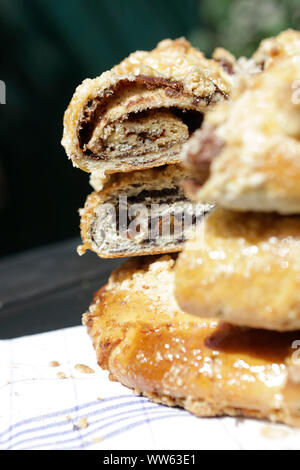 Pâtisserie gâteau typique de la couronne Katharinen, Château Hartenfels à Torgau, Saxe, Allemagne Banque D'Images