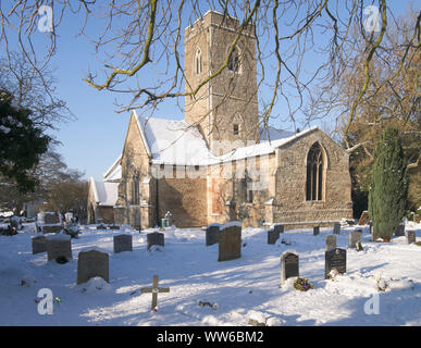 Jour de Noël, à l'église St. Thamas" Simpson, Milton Keynes Banque D'Images