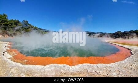 Wai-O-Tapu, Wai-O-Wonderland thermique géothermique de Taupo en Nouvelle Zélande Banque D'Images