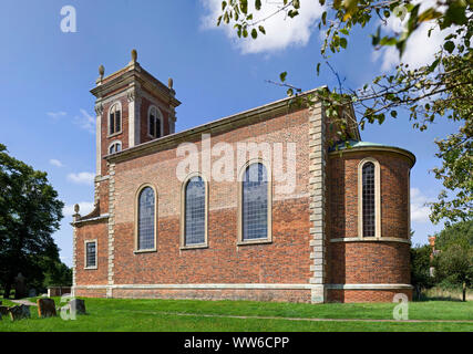 Eglise St Mary Magdalene Willen, Milton Keynes 1 e année énumérés. Construit par Robert Hooke, 1685 Banque D'Images