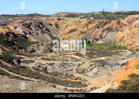 Mine de cuivre de Parys Mountain (Mynydd Parys) sur l'île d'Anglesey, au Pays de Galles, Royaume-Uni Banque D'Images