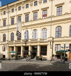 Stockholm, Suède. Septembre 2019. vue de Södra theatre bâtiment façade Banque D'Images