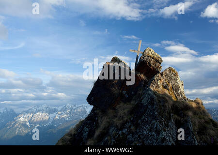 Sommet cross sur', Dolomites de Lienz, East Tyrol, Autriche Banque D'Images