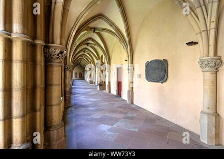 Cloître, grande Cathédrale de Saint Peter, Trèves, Rhénanie-Palatinat, Allemagne Banque D'Images