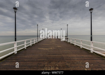 L'Europe, la Pologne, la Poméranie, Gdansk / Danzig, Brzezno - pier Banque D'Images