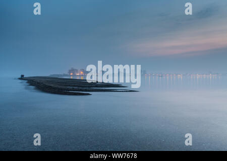 L'Europe, la Pologne, la Poméranie, Rewa, la mer Baltique, la pointe Banque D'Images