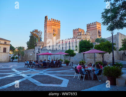 Façade principale du château de San Marcos. El Puerto de Santa Maria. L'Andalousie, espagne. Banque D'Images