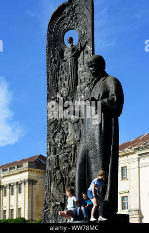 Lviv (Lemberg, Lwiw) : monument "La vague de la renaissance nationale", Statue de Taras Shevchenko de , Lviv, Ukraine Banque D'Images