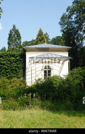 Pavillon de thé avec les jardins du Palais, la Ville d'Oldenbourg, dans le district d'Oldenbourg, Basse-Saxe, Allemagne, Europe Banque D'Images