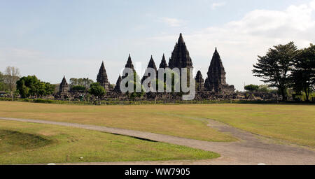 Yogyakarta, Indonésie - 04 août 2017 : visite de Temple de Prambanan à Yogyakarta Banque D'Images