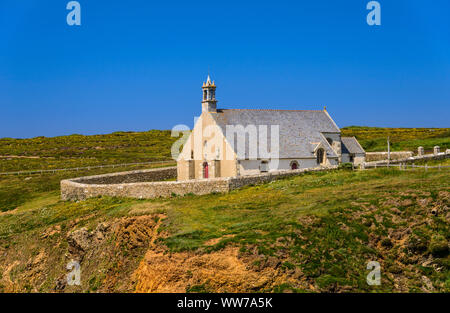 France, Bretagne, FinistÃ¨re Ministère, ClÃ©den-Cap-Sizun, chapelle de Saint ils près de Pointe du Van Banque D'Images