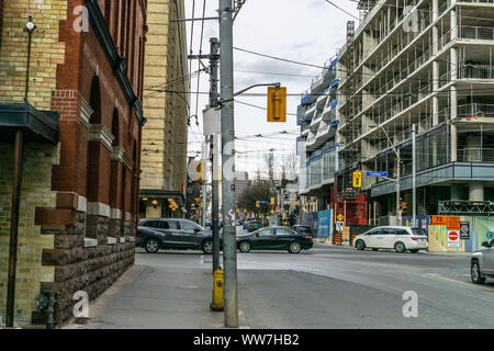 Toronto a une ambiance super cool avec beaucoup d'éléments urbains uniques. C'est un paradis pour les photographes. Banque D'Images