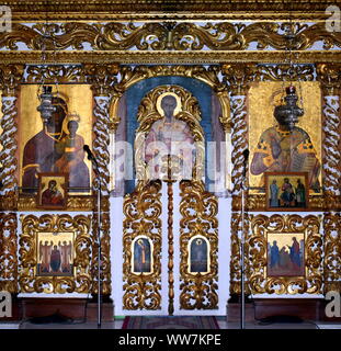 L'église, temple, orthodoxe, Agios Nikolaos, Metropolis, Zante, Grèce Banque D'Images