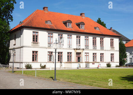 Bibliothèque de l'État dans l'ancienne Kavalierhaus, Eutin, Schleswig-Holstein, Allemagne, Europe Banque D'Images