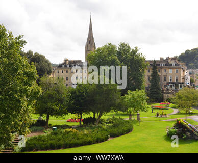 Jardin défilé à Bath, Somerset, Grande Bretagne Banque D'Images