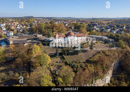 Allemagne, Marbach am Neckar, panorama d'automne, l'allemand, la société Schiller Schiller Museum et Musée de la littérature moderne Banque D'Images