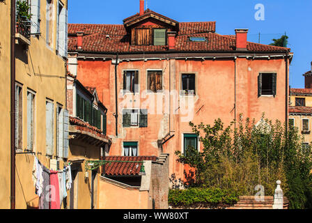 Cour intérieure à Venise, Italie Banque D'Images