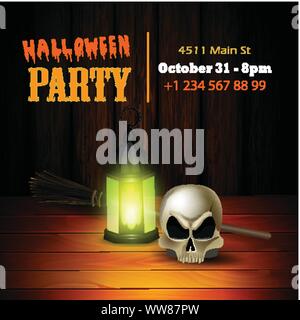 Carte vecteur Halloween ou l'arrière-plan. Vector art. Illustration de Vecteur