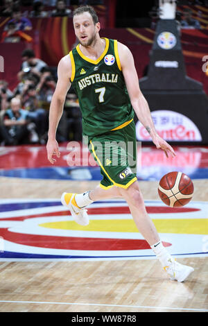 Joe Ingles (Australie). Coupe du Monde de Basket-ball de la FIBA, Chine 2019, demi-finale Banque D'Images