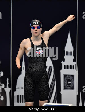 Londres, Royaume-Uni. 13 Sep, 2019. La société britannique SHAW Toni in women's 400m nage libre finale S9 2019 au cours de natation Championnats du monde Para Allianz - Jour 5 au centre aquatique de Londres le vendredi 13 septembre 2019. Londres en Angleterre. Credit : Taka G Wu/Alamy Live News Banque D'Images