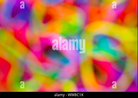 Résumé fond flou lumineux de fouillis de couleurs arc-en-ciel Banque D'Images