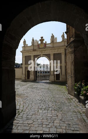 Résidence Altenburg château avec parc et l'orangerie dans la ville d'Altenburg skat, Thuringe, Allemagne Banque D'Images