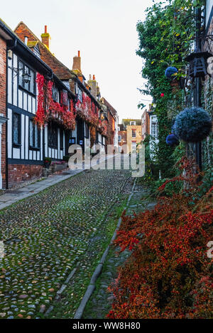 L'Angleterre, l'East Sussex, le seigle, le Mermaid Street, the Mermaid Inn Hôtel et pub Banque D'Images