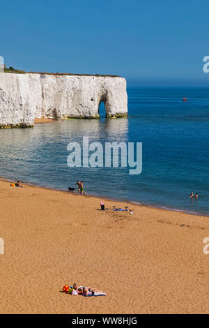 L'Angleterre, Kent, Thanet, Broadstairs, Kingsgate Bay Banque D'Images