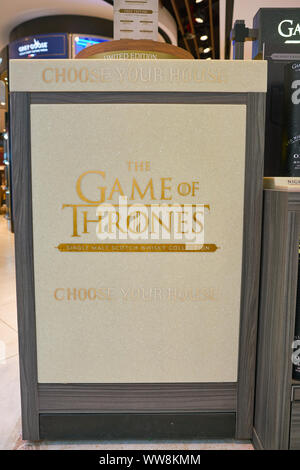 Singapour - CIRCA AVRIL 2019 : Game Of Thrones signer à l'aéroport de Changi, Terminal 3 Banque D'Images