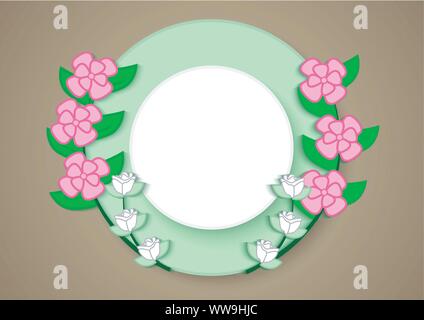 Décoration à motif fleuri Illustration de Vecteur