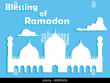 Carte de voeux ramadan vector illustration Illustration de Vecteur