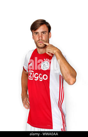 Amsterdam, Pays-Bas. 13 Sep, 2019. AMSTERDAM, 13-09-2019, l'Eredivisie néerlandaise Football la saison 2019/2020 . Nico Tagliafico Ajax player Crédit : Pro Shots/Alamy Live News Banque D'Images