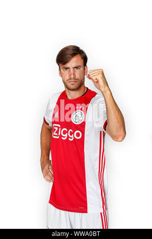 Amsterdam, Pays-Bas. 13 Sep, 2019. AMSTERDAM, 13-09-2019, l'Eredivisie néerlandaise Football la saison 2019/2020 . Nico Tagliafico Ajax player Crédit : Pro Shots/Alamy Live News Banque D'Images