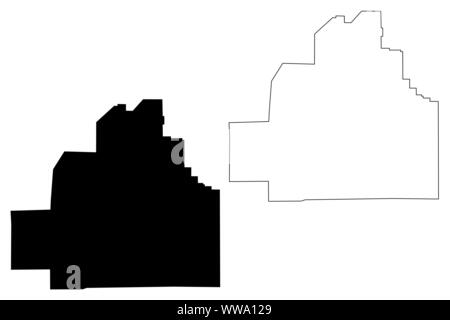 Comté de Bibb, Alabama (comtés de l'Alabama, États-Unis d'Amérique,USA, États-Unis, US) map vector illustration, scribble sketch carte Bibb Illustration de Vecteur