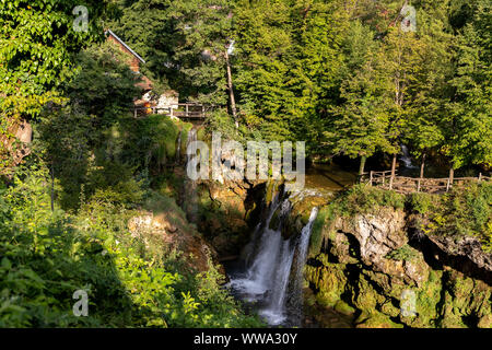 Rastoke chutes d'eau en Croatie Banque D'Images