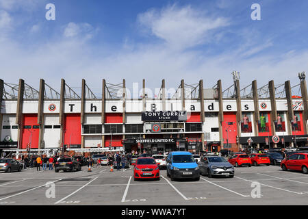 SHEFFIELD, Angleterre 14 septembre vue générale de l'avant de Bramall Lane, comment Sheffield United au cours de la Premier League match entre Sheffield United et Southampton à Bramall Lane, Sheffield le samedi 14 septembre 2019. (Crédit : Jon Hobley | MI News) Credit : MI News & Sport /Alamy Live News Banque D'Images