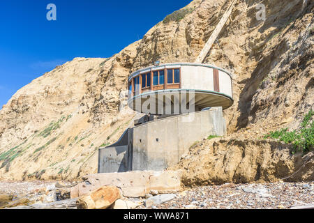 LA Jolla, Californie - Le 27 février 2016 : la champignonnière sur Black's Beach. La maison date de 1968. Banque D'Images