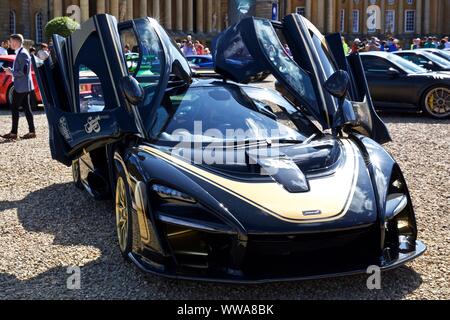 Senna Hypercar Mclaren sur show à Blenheim Palace Grande Cour le 8 septembre 2019 Banque D'Images