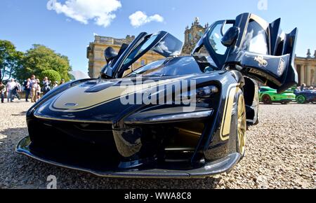 Senna Hypercar Mclaren sur show à Blenheim Palace Grande Cour le 8 septembre 2019 Banque D'Images