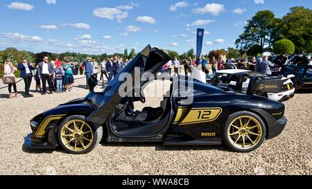 Senna Hypercar Mclaren sur show à Blenheim Palace Grande Cour le 8 septembre 2019 Banque D'Images