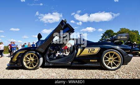 Senna Hypercar Mclaren sur show à Blenheim Palace Grande Cour le 8 septembre 2019 Banque D'Images