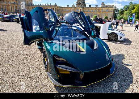 Ayrton Senna McLaren limited-production sur des voitures de sport spectacle au Concours d'elégance à Blenheim Palace, le 8 septembre 2019 Banque D'Images