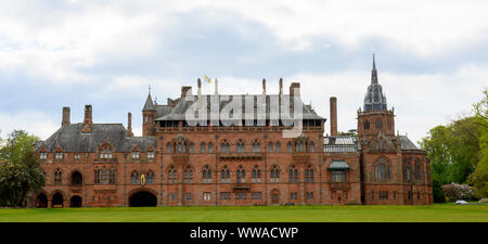 Vue extérieure de Mount Stuart House, Rothesay, Isle of Bute, Ecosse, Royaume-Uni Banque D'Images