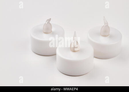 Bougies LED sans fil avec télécommande. Banque D'Images