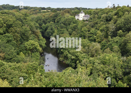 Afon Teifi, Cilgerran, Pays de Galles, Royaume-Uni Banque D'Images