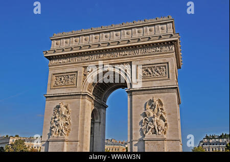 Arc de Triomphe, Paris, France Banque D'Images