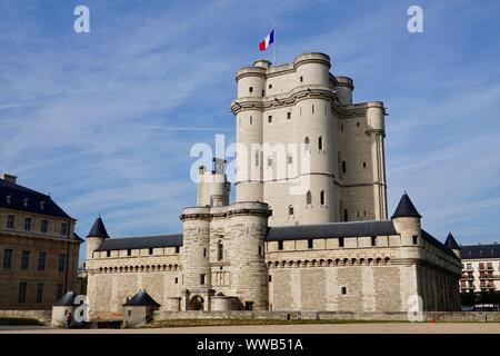 Donjon du Château de Vincennes, Paris, France. Banque D'Images