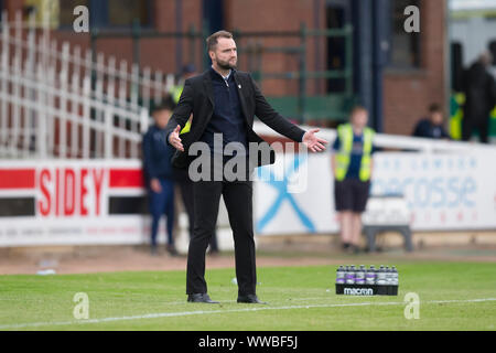 Dundee, Royaume-Uni. 14Th Sep 2019. 14 septembre 2019 ; Dens Park, Dundee, Écosse ; Championnat écossais, Dundee Football Club contre Alloa Athletic gestionnaire Dundee ; James McPake - usage éditorial : Action Crédit Plus Sport Images/Alamy Live News Banque D'Images